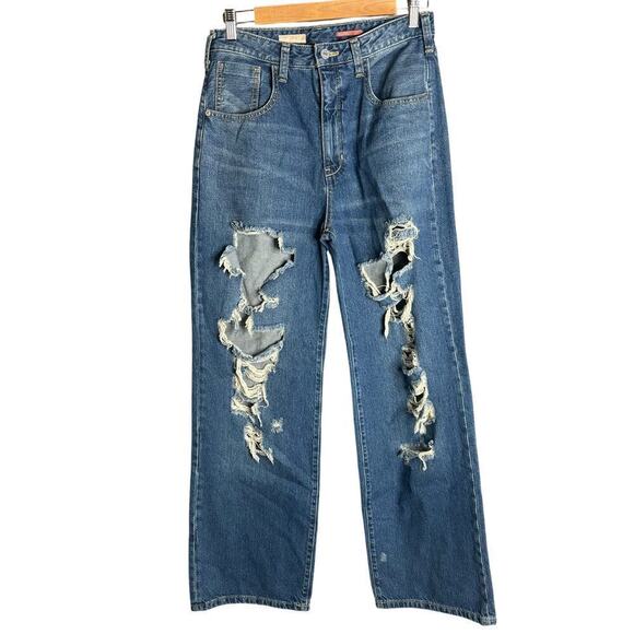 Anthropologie Pilcro The Joey High Rise Straight Jeans Size 27 - Picture 6 of 9